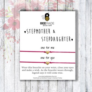 Step mother Birthday gifts for step mother and step daughter bracelet step mom gift for stepdaughter matching mother daughter jewelry