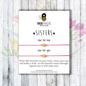 Sister birthday gift for big little sisters bracelet gift Bracelet for 2 Gift Sisters matching sisters bracelet Gift for sorority sisters