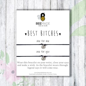 Vriendschapscadeau voor beste teven armbanden BFF cadeau beste vrienden wens bedelarmband cadeau beste vriend zilveren bedelarmband