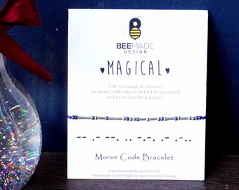 Magical Morse Code Bracelet: Inspirational Gift Jewelry
