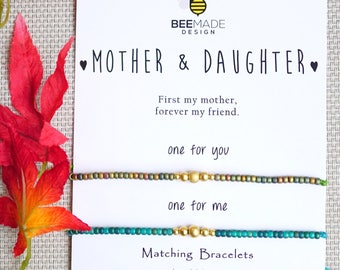 handmade jewelry bracelet bead mother daughter matching jewelry mom and daughter matching bracelet for mom from daughter birthday gift for
