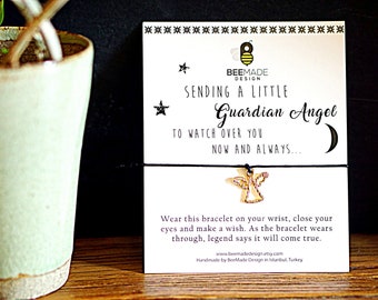 Guardian Angel Wish Bracelet - Adjustable Friendship Charm