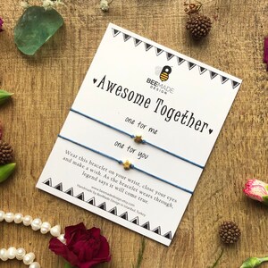 boyfriend girlfriend bracelet birthday gift for girlfriend Matching Bracelet Awesome Together gift for Boyfriend, Girlfriend Husband Wife
