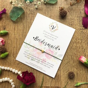 Serez-vous ma demoiselle d’honneur bijoux personnalisés Cadeau initial de demoiselle d’honneur, cadeau de proposition de demoiselle d’honneur, bracelet de demoiselle d’honneur, cadeaux de fête de mariage