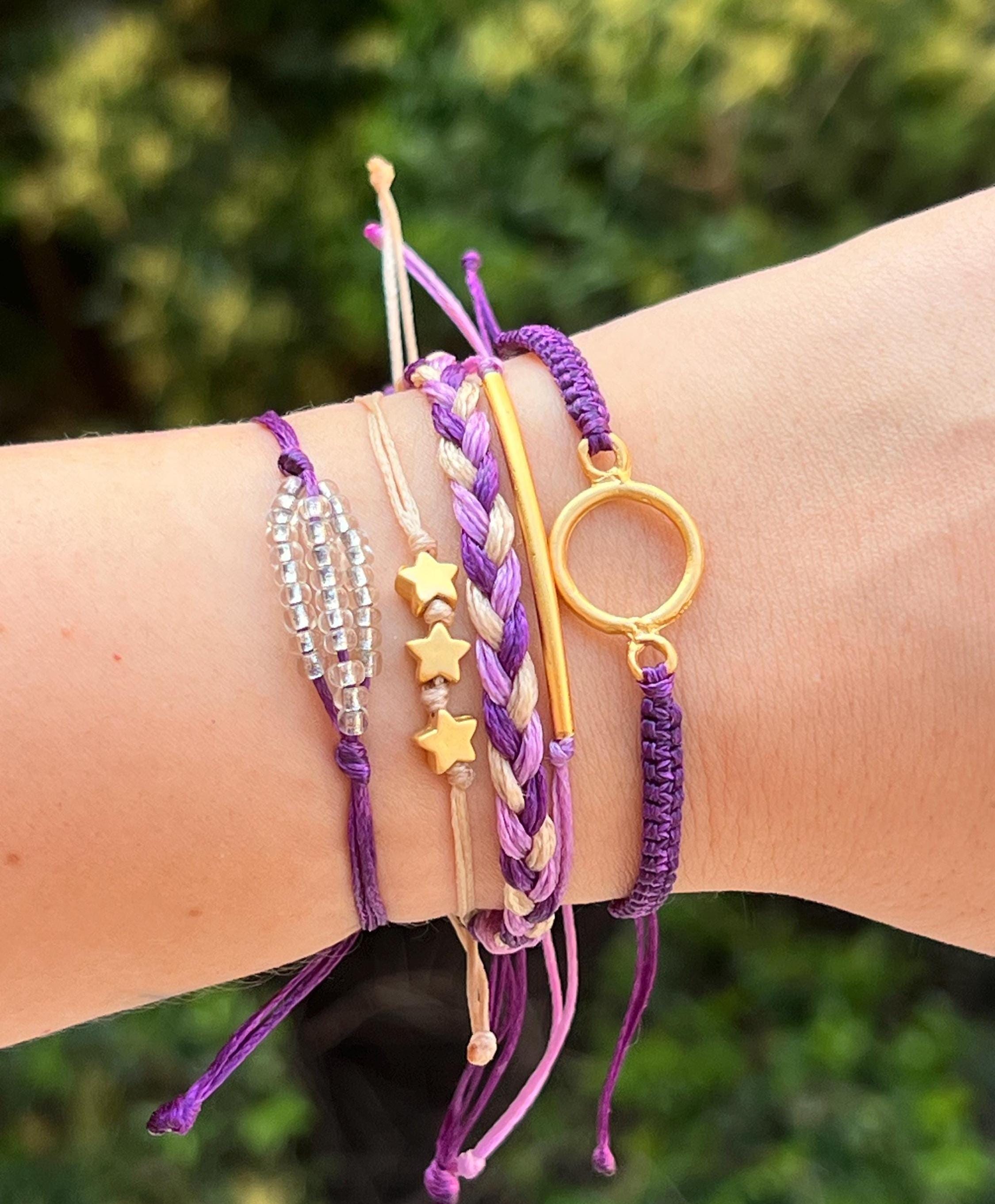 Set Di Braccialetti Boho Con Perline Colorate - Multifila Elastico - Gioielli Per Donna E Ragazza