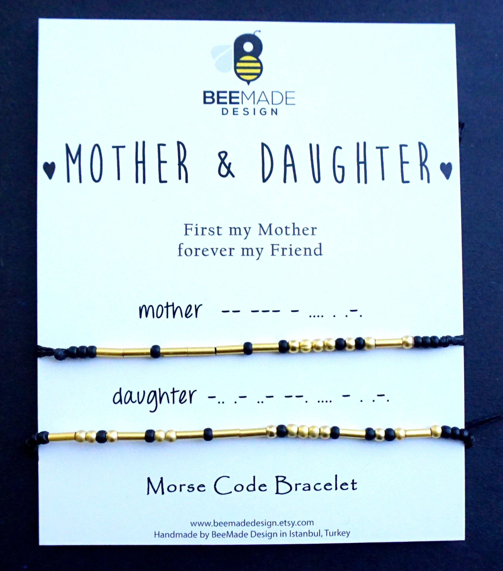 Bracciale Figlia Bonus In Acciaio Inox Con Codice Morse – Regalo Di Laurea E Compleanno, Medio - 3