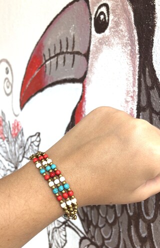 Bracciali Rigidi Piatti Con Perline Colorate Boho - Regolabili E Impilabili, Gioielli Amicizia Donna