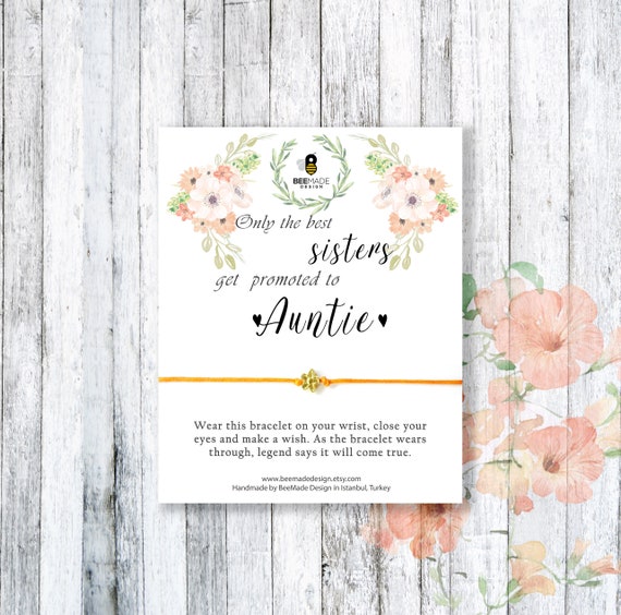 only the best sisters get promoted to aunt bracelet