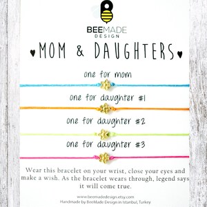 Mom Valentines Days for mother and 3 daughter personalized gift for mom 3 daughter gift matching mother daughter set mom gift from daughter
