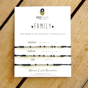 family Valentines Days for mom matching Family Bracelets mothers day gift from son mom and son bracelet Valentines Day from mom son dad