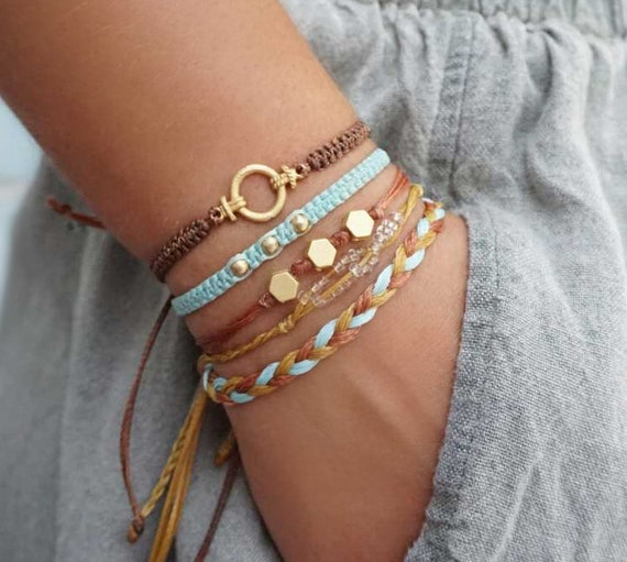 Garden Charms 3 Colors Stainless Steel Bangle Jewelry Seed Beads Handmade Cuff Bangles Woven Boho Bangles Garden Charms 3 Colors Stainless Steel Bangle Jewelry Seed Beads Handmade Cuff Bangles Woven Boho Bangles