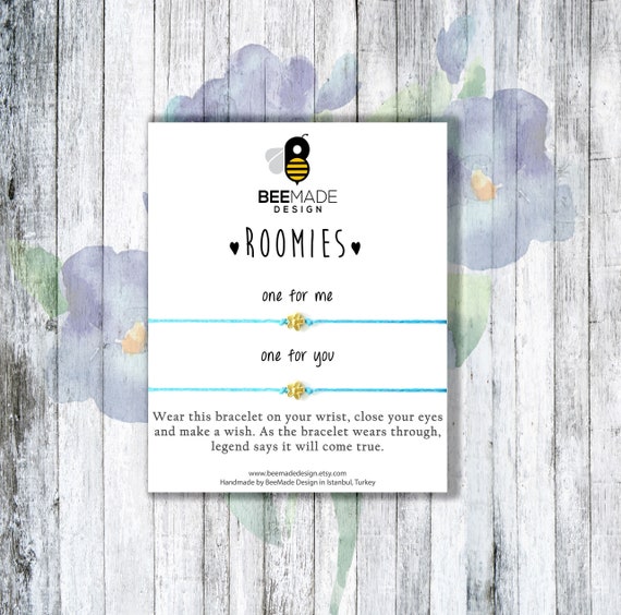 Roommate Wish Bracelets: Matching Friendship Jewelry Gift