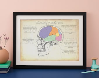 Personality "Inner Workings of My Brain" Anatomy Print