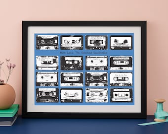 Retro Cassette Player Personalised Print