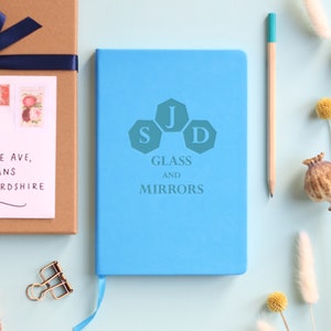 Personalisiertes Luxus-Journal-Notizbuch mit Logo|Firmengeschenk|Briefpapier aus veganem Leder
