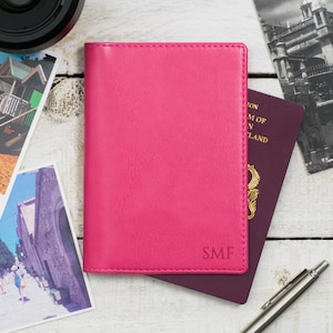 Monogram Personalised Passport Holder Cover|for him her Father's Mother's students travel lover gift