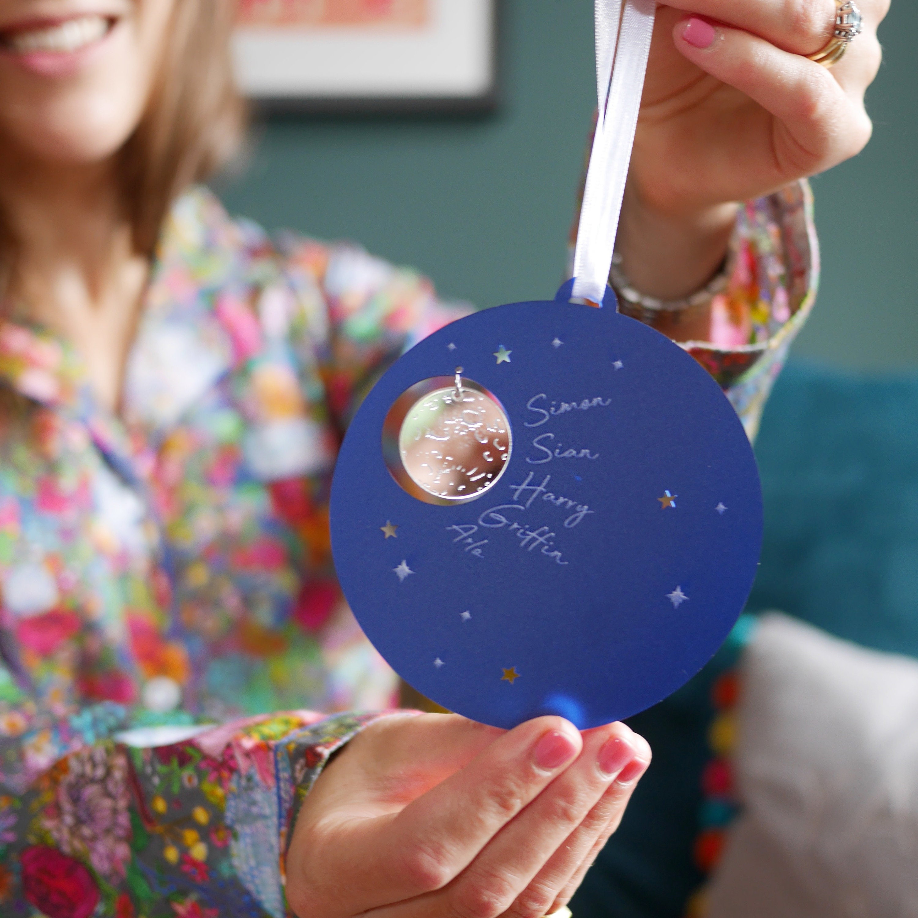 Up In The Sky-Personalized Photo Mica Ornament-Christmas Gift For Fami – A Gift Customized