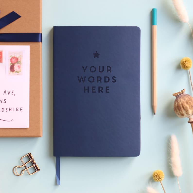 Your Words Personalised Notebook Luxury Journal for Any Purpose image 5