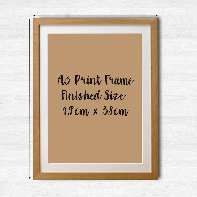 Image showing framing options for print