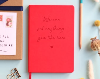 Your Words Personalised Notebook Luxury Journal for Any Purpose