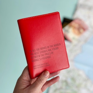 Personalised Best Stories Passport Cover/Holder With Name|Adventure|for him her Father&#39;s Mother&#39;s students travel lover gift