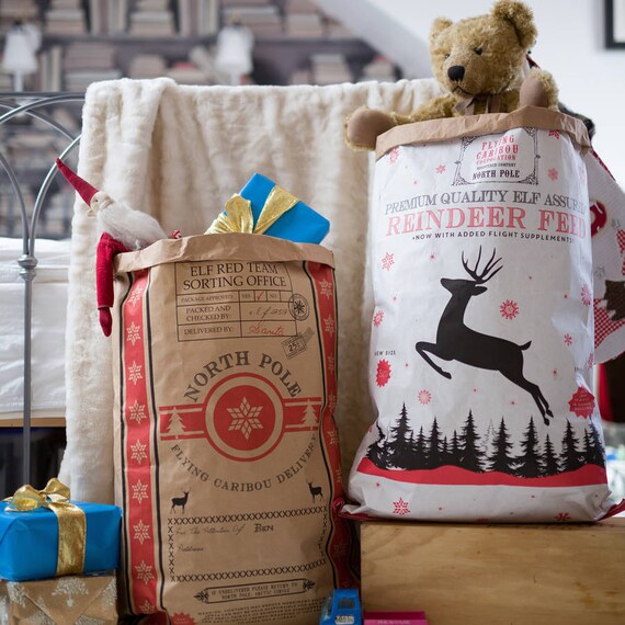 christmas paper sacks