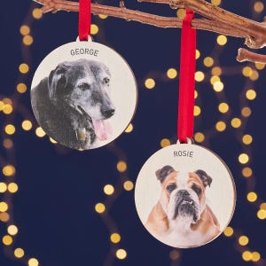 Pet Photo Memorial Christmas Tree Decoration
