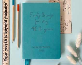 40 Things for my 40th Year Vegan Luxury Notebook