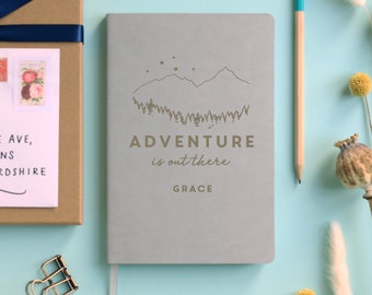 Adventure Personalised Travel Journal Notebook