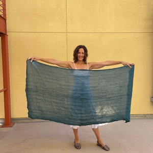 Soft Cotton Gauze Scarf Wrap - Autumn Colors