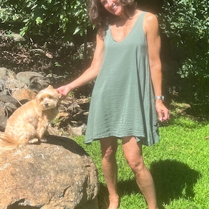 COMPASSION TANK DRESS - 100% Cotton - Natural Fibers - Soft Comfy Dress - Minimalist Style