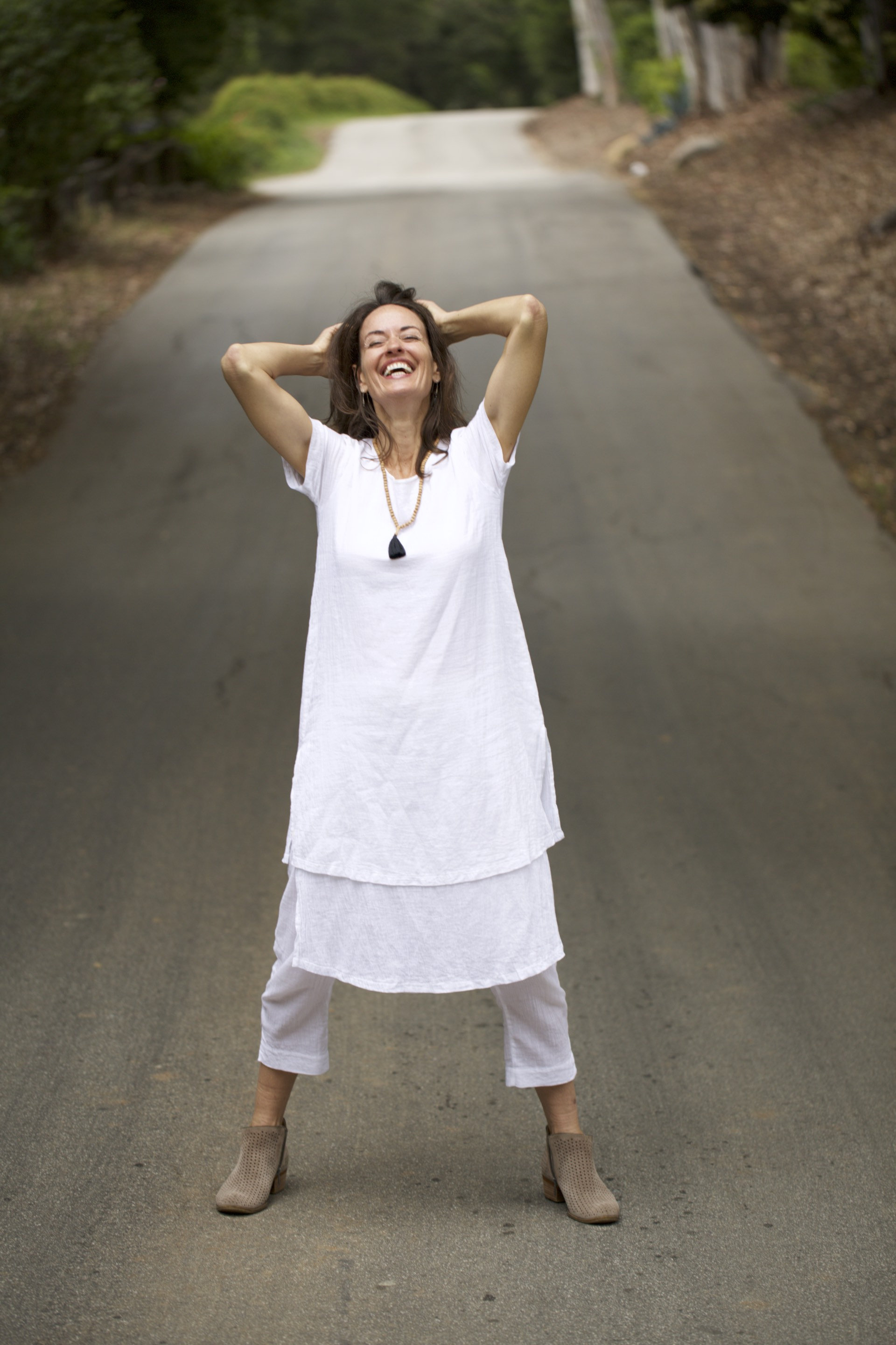 White Cotton Morning Light Dress: Kundalini Yoga Clothing, Summer Comfort Wear White Cotton Morning Light Dress: Kundalini Yoga Clothing, Summer Comfort Wear