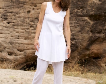 BLISSED OUT DRESS - Kundalini Yoga Dress - 100% cotton - Natural Fiber - comfy dress - luxury leisure wear