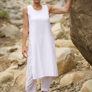 SIMPLIFY DRESS - - Kundalini Yoga Dress - 100% cotton - Natural Fiber - comfy dress - luxury leisure wear