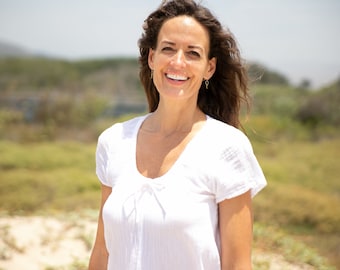 PARVATI TOP - Kundalini Yoga Top - 100% cotton - Natural Fiber - comfy top - luxury leisure wear