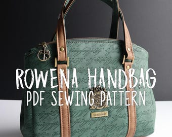 Rowena Handbag PDF Sewing Pattern: 2-in-1 Triple Compartment Design