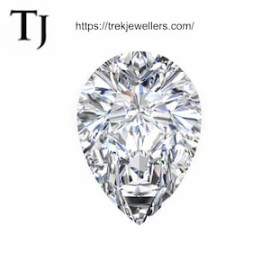 Diamond Lab Grown .70 Carat Pear cut G Colorless  VVS2 Clarity XX IGI certified #8514