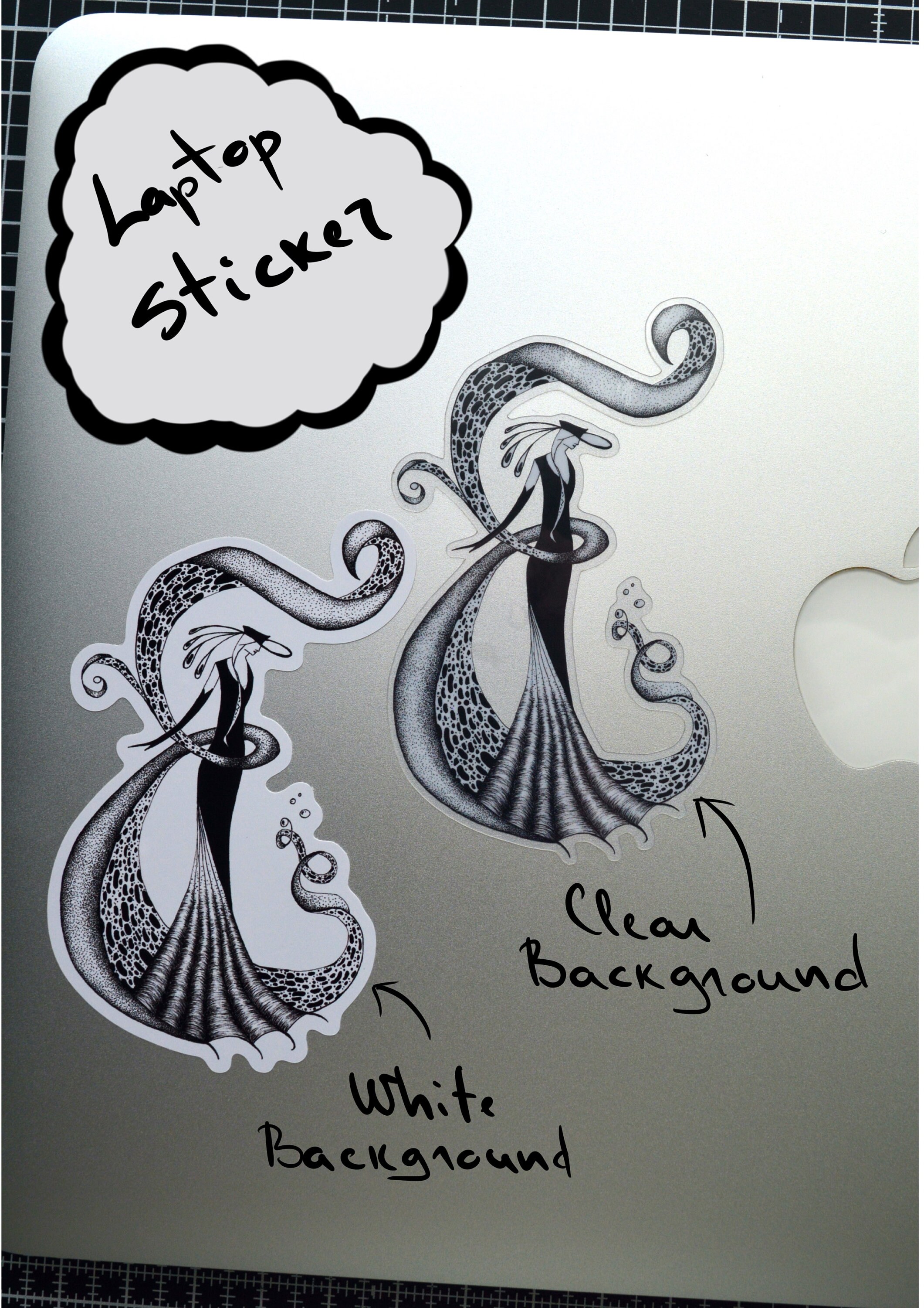 Vinyl Sticker with WHITE Background 10 Cm, Laptop Sticker, Bullet ...