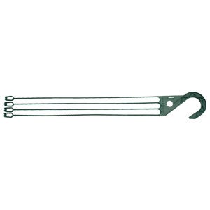 Green Plastic Replacement hangers for 12&quot; Baskets, (Qty. 5), 4 Strand Hangers