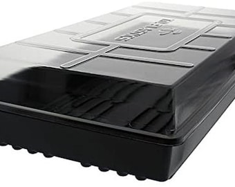 Solid Trays and Humidity Dome Lids, 10 Each, Propagation and Seed Starting Trays