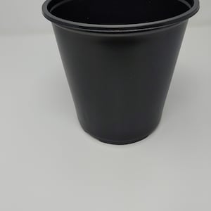 1 Gallon Nursery Pot, Black Durable Plastic, (Qty 100), 6.3&quot;D x 6.3&quot;W x 6.37&quot;H, Gallon Nursery Pot