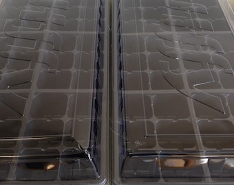 Seed Starting Kit,  2 Seed Trays, 2 Inserts, 2 Dome Lids, Seedling Starter Kit
