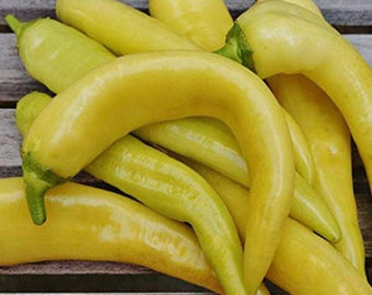 Banana Pepper Seeds, Sweet Banana Pepper, NON-GMO, Heirloom, 50 Seed Packet