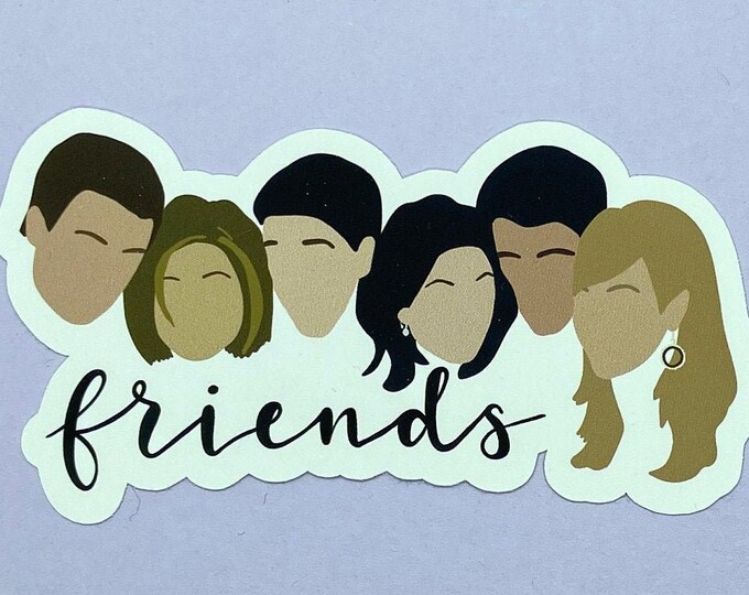 Friends Group Waterproof Sticker - Etsy