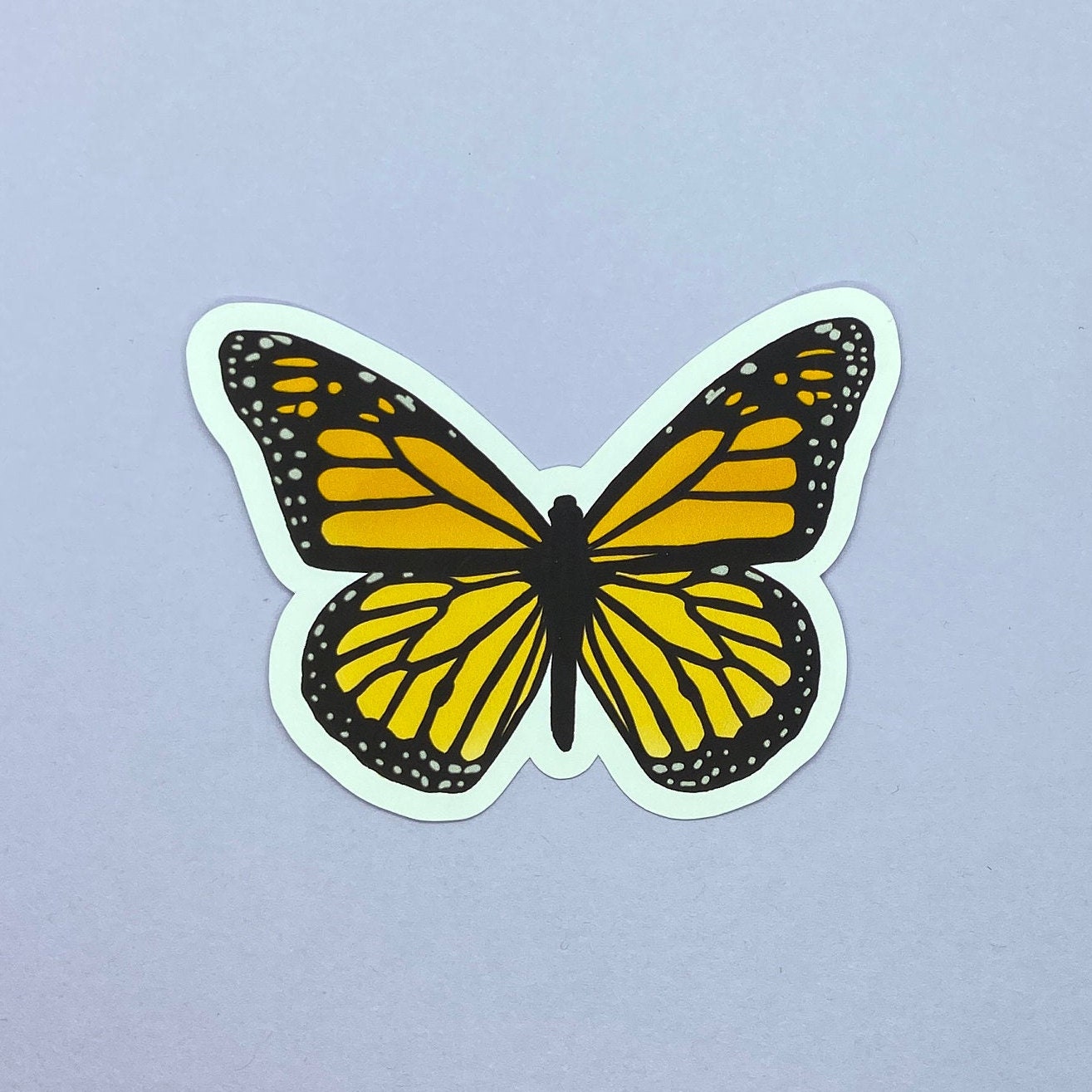 Butterfly Waterproof Stickers Multiple Colors Etsy