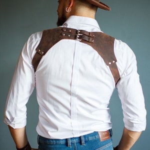 Leather Suspenders, Groomsmen Suspenders, Wedding Suspenders, gift for men, Men's leather suspenders