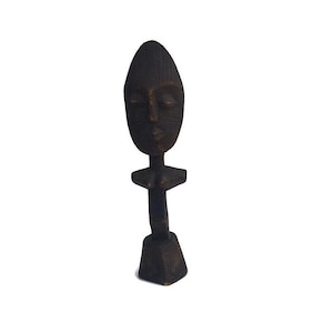 African Carved Wood Fertility Figure Sculpture
