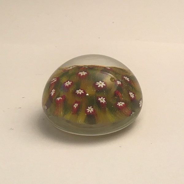 Vintage Archimede Seguso Murano made in italy blown glass paperweight