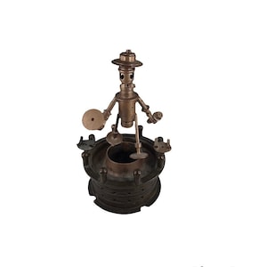 Vintage Steampunk Metal Sculpture