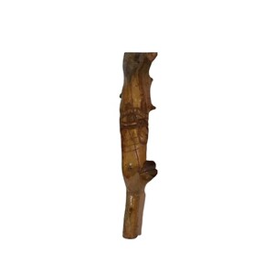 Vintage Carved Wood Abstract Face Sculpture Figure Signed MH 97